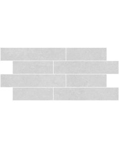 White Matte Mosaic 12x24 | Fixt Cement - Enhance by Emser Tile