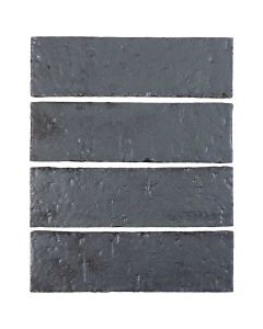 Arto Brick - Metallic: Graphite 2"x8" - Glazed Brick
