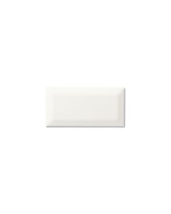 AdexUSA - Neri: White 3"x6" Solid Glaze - Beveled