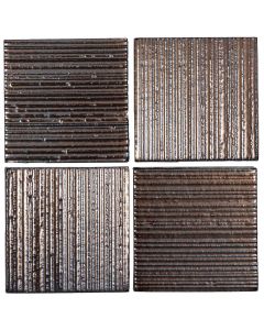 Arto Brick - Metallic: Corduroy Bronze 4"x4"  - Ceramic Tile