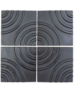 Arto Brick - Metallic: Target Graphite 6"x6" - Ceramic Tile 