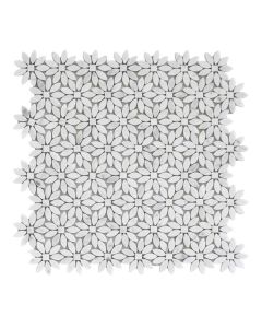 Wild Carrara Mosaic 12.5x12.75 | Daisy by Elysium