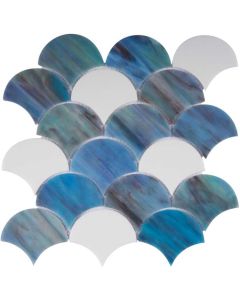 Newport Scale Ocean Mosaic 9.5x9.75 | Newport by Elysium