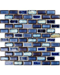 Brick Royal Blue Mosaic 11.75x11.75 | Hulu by Elysium