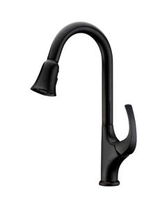 Dawn® Single-lever pull-out spray kitchen faucet, Dark Brown Finished