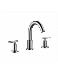 Dawn® 3-hole, 2-handle widespread lavatory faucet, Chrome  (Standard pull-up drain with lift rod D90 0010C included)