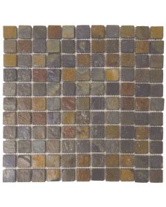 Rust Mosaic Slate Mosaic 12x12 | Stone Mosaic by Bati Orient