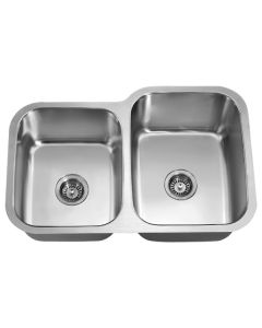 Dawn® Undermount Double Bowl Sink (Small Bowl on Left)