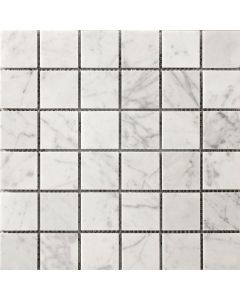 Marble Bianco Gioia Honed Mosaic Mesh 12x12 | Marble Bianco Gioia Collection by Emser Tile