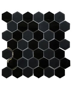 Black Matte/Glossy Mosaic 12x12 | Omni by Ottimo Ceramics