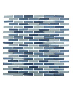 Blue Glossy Mosaic 3/8x2 | Elements by Ottimo Ceramics