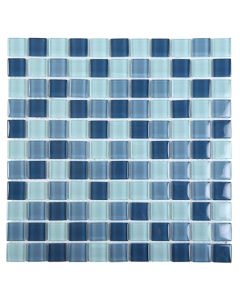Blue Glossy Mosaic 1x1x8 | Simplicity by Ottimo Ceramics