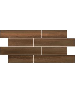 Copper Lappato Mosaic 12x24 | Fixt Metal - Enhance by Emser Tile