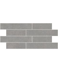 Silver Gray Lappato Mosaic 12x24 | Fixt Metal - Enhance by Emser Tile