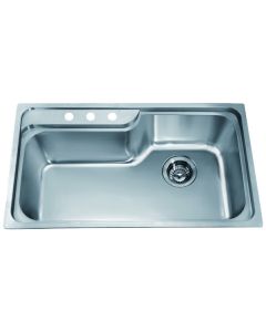Dawn® Top Mount Single Bowl Sink with 3 Holes 