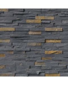 MSI Stone - Rockmount: Charcoal Rust 6" x 24" - Stacked Stone Panel 