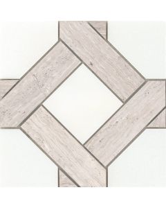 Manor Cream Polished Mosaic 9x9 | Alluro by Emser Tile