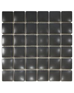 Dark Grey Matte Mosaic 12x12 | Pillow by Ottimo Ceramics