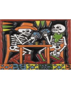 Talavera Tile - Day Of The Dead: Playing Cards
