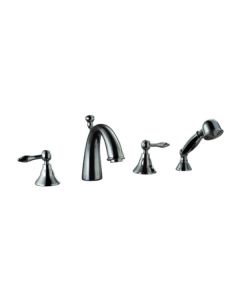 Dawn® 4-hole Tub Filler with Personal Handshower and Lever Handles