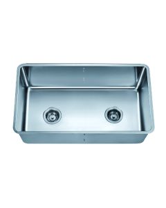 Dawn® Undermount Single to Double Combination Bowl Sink with Removable Acrylic Glass Divider (PD1717)