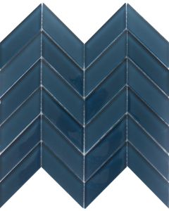 Edge Navy Glossy Mosaic 12x12 | Edge by Emser Tile