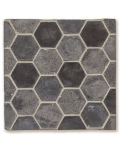 Arto Brick - Tile Artillo:Artillo 6'' Artillo Hexagon Charcoal Gray Vintage- Artillo Tile 