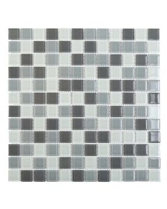 Grey Glossy Mosaic 1x1x4 | Simplicity by Ottimo Ceramics