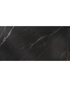 Black Marble Satin Matte 24x48 | Nero by Ottimo Ceramics