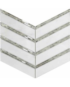 Chevron Mirror Polished Mosaic 12x12 | Intrigue by Emser Tile