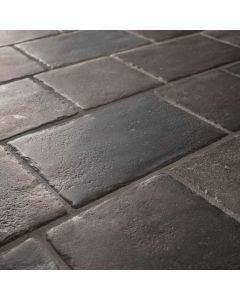 Arto Brick - Italian Black: Vintage Square/Nero 8"x8" - Porcelain Tile 