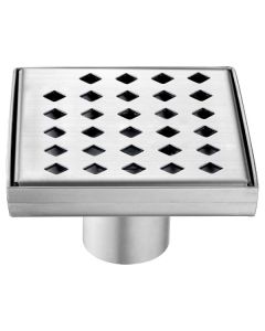Dawn® Mississippi River Series - Square Shower Drain 5"L (Stamping technique & press in the base)