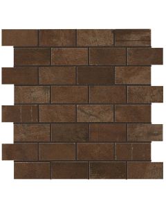 Forge Iron Brick Matte Mosaic 11 3/4x11 3/4 | Forge by Atlas Concorde