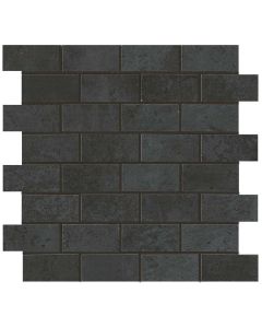 Forge Steel Brick Matte Mosaic 11 3/4x11 3/4 | Forge by Atlas Concorde