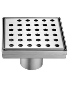 Dawn® Thames River Series - Square Shower Drain 5"L (Stamping technique & press in the base)