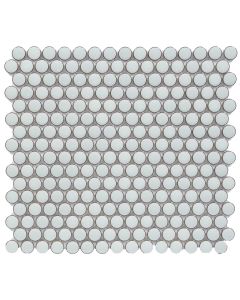 Mint Green Bright Penny Round 12 x 12 | CC Mosaics by Roca Tile