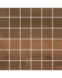 Copper Lappato Mosaic 12x12 | Fixt Metal - Enhance by Emser Tile
