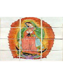 Talavera Murals - Loteria And Religious: Virgen1