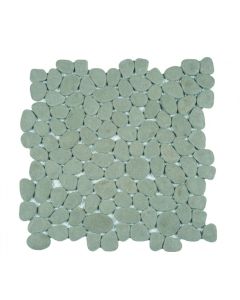 Reconstituted Grey Round Pebble Mosaic 12x12 | Other Pebbles Mosaic by Bati Orient
