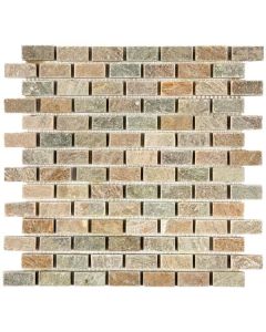 Beige Brick Quartzite Mosaic 12x12 | Stone Mosaic by Bati Orient