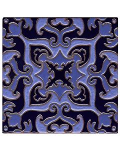 Arto Brick - Handpainted Deco: SD110DARK BLUE - Artillo Tile 