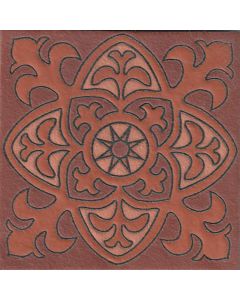 Arto Brick - Handpainted Deco: SD136HBROWN- Artillo Tile 