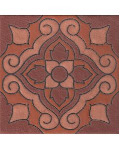 Arto Brick - Handpainted Deco: SD185HBROWN - Artillo Tile 