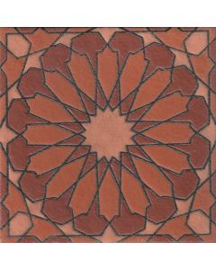 Arto Brick - Handpainted Deco: SD232HBROWN- Artillo Tile 