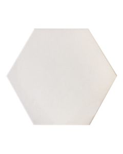White Matte 10x12 | Solid Hex by Ottimo Ceramics