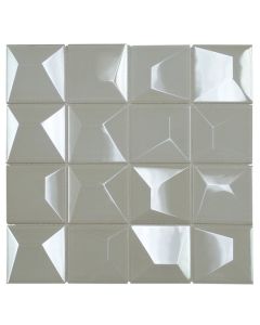 Super White Glossy Mosaic 12x12 | Dimension Square by Ottimo Ceramics