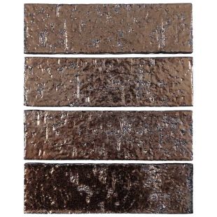 Arto Brick - Metallic: Glazed Brick Bronze 2"x8" - Ceramic Tile 