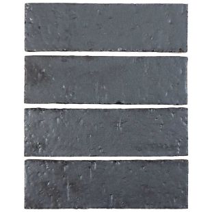 Arto Brick - Metallic: Graphite 2"x8" - Glazed Brick