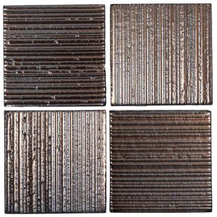 Arto Brick - Metallic: Corduroy Bronze 4"x4" - Ceramic Tile 