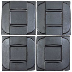 Arto Brick - Metallic: Buckle Graphite 6"x6" - Ceramic Tile 